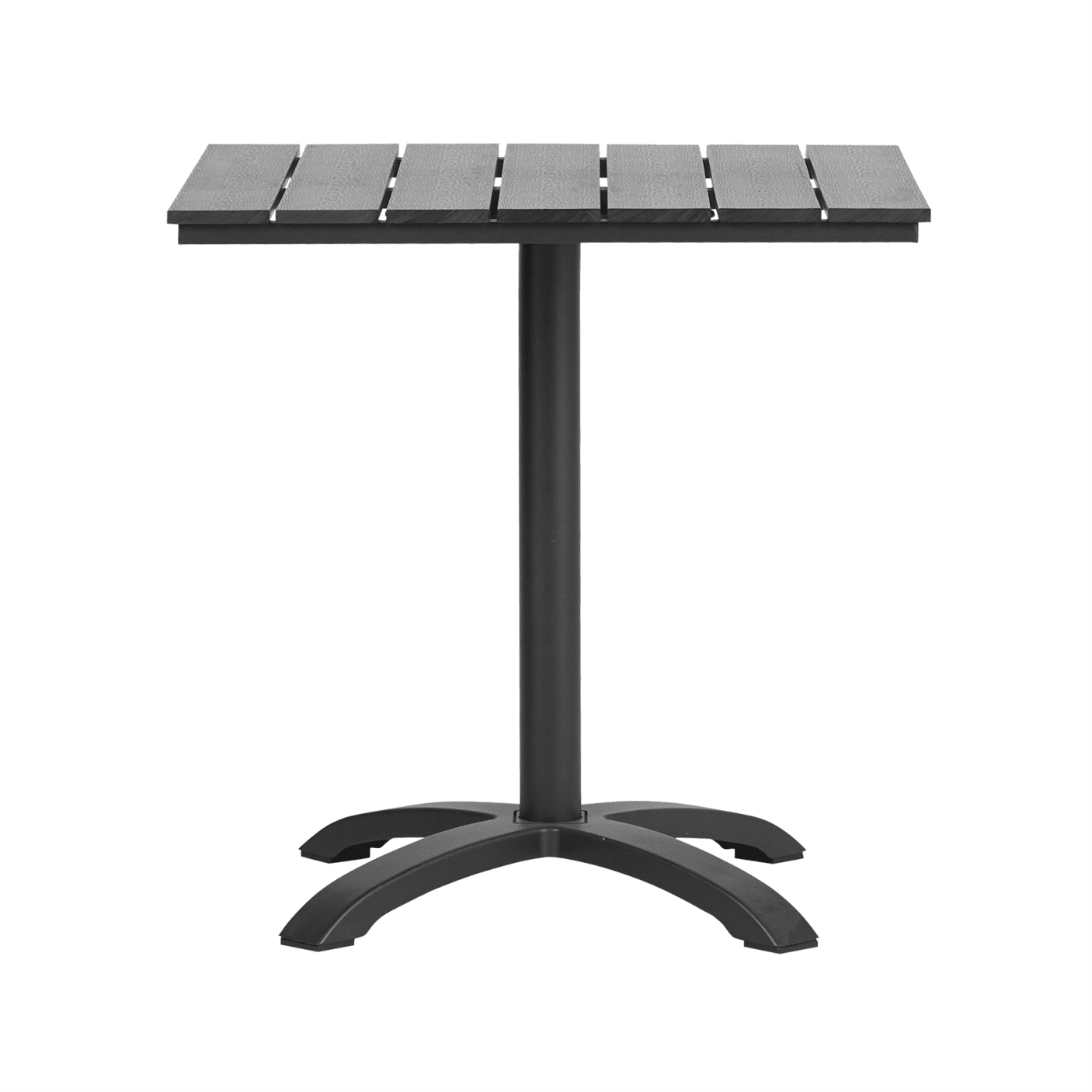 Lauko stalas "Marius", 70x70cm, juoda