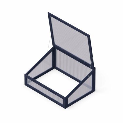 Mažasis šiltnamis - šiltlysvė 80 x 60 cm, juoda