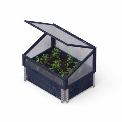 Mažasis šiltnamis - šiltlysvė 80 x 60 cm, juoda