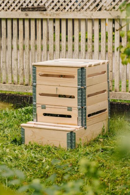 Medinė kompostavimo dėžė, 270 l