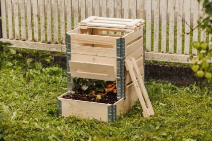 Medinė kompostavimo dėžė, 270 l