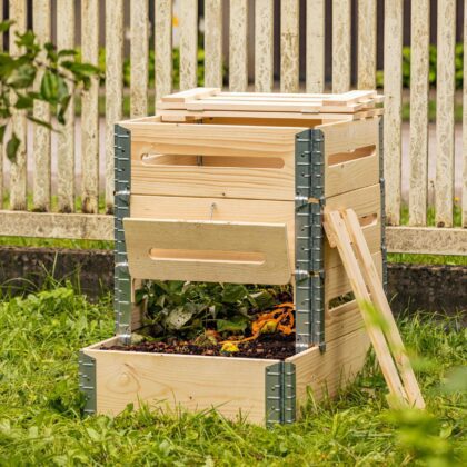 Medinė kompostavimo dėžė, 270 l
