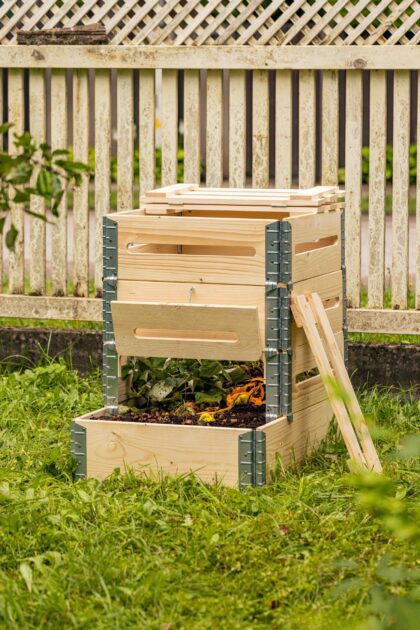 Medinė kompostavimo dėžė, 270 l