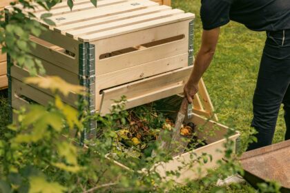 Medinė kompostavimo dėžė, 520 l