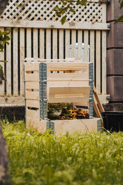 Medinė kompostavimo dėžė, 520 l