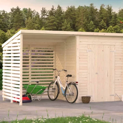 Medinis sandėliukas „Sakalas” 3 + 2,9 m2