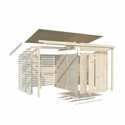 Medinis sandėliukas „Sakalas” 3 + 2,9 m2