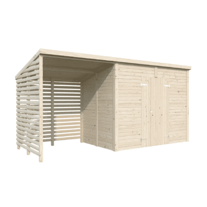 Medinis sandėliukas „Sakalas” 4,5 + 2,9 m2