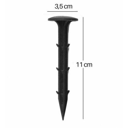 Plastikinis smeigtukas, juodas, 1vnt