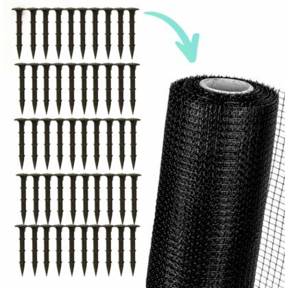 Plastikinis smeigtukas, juodas, 1vnt