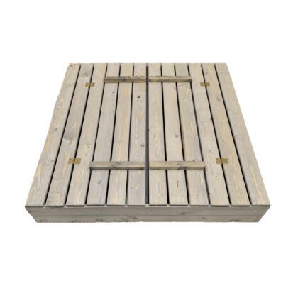 Smėlio dėžė Bonus Orbis, 120x120cm, su patiesalu, pilka