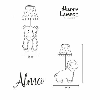 Vaikiškas stalinis šviestuvas „Alpaka Alma“