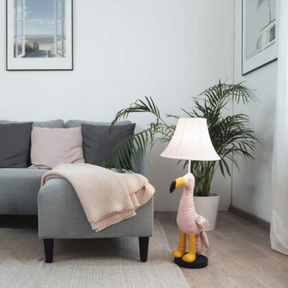 Vaikiškas stalinis šviestuvas „Flamingas Mingas“