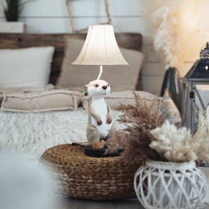 Vaikiškas stalinis šviestuvas „Surikata Edis“