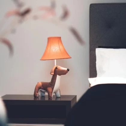 Vaikiškas stalinis šviestuvas "Taksas Valdis"