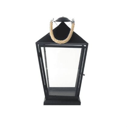 Žibintas su virve M, juodas