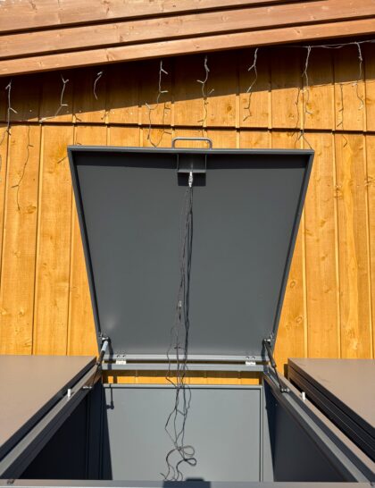 Metalinė triguba konteinerio stoginė - Image 7