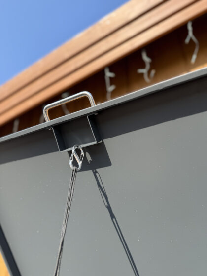 Metalinė triguba konteinerio stoginė - Image 8