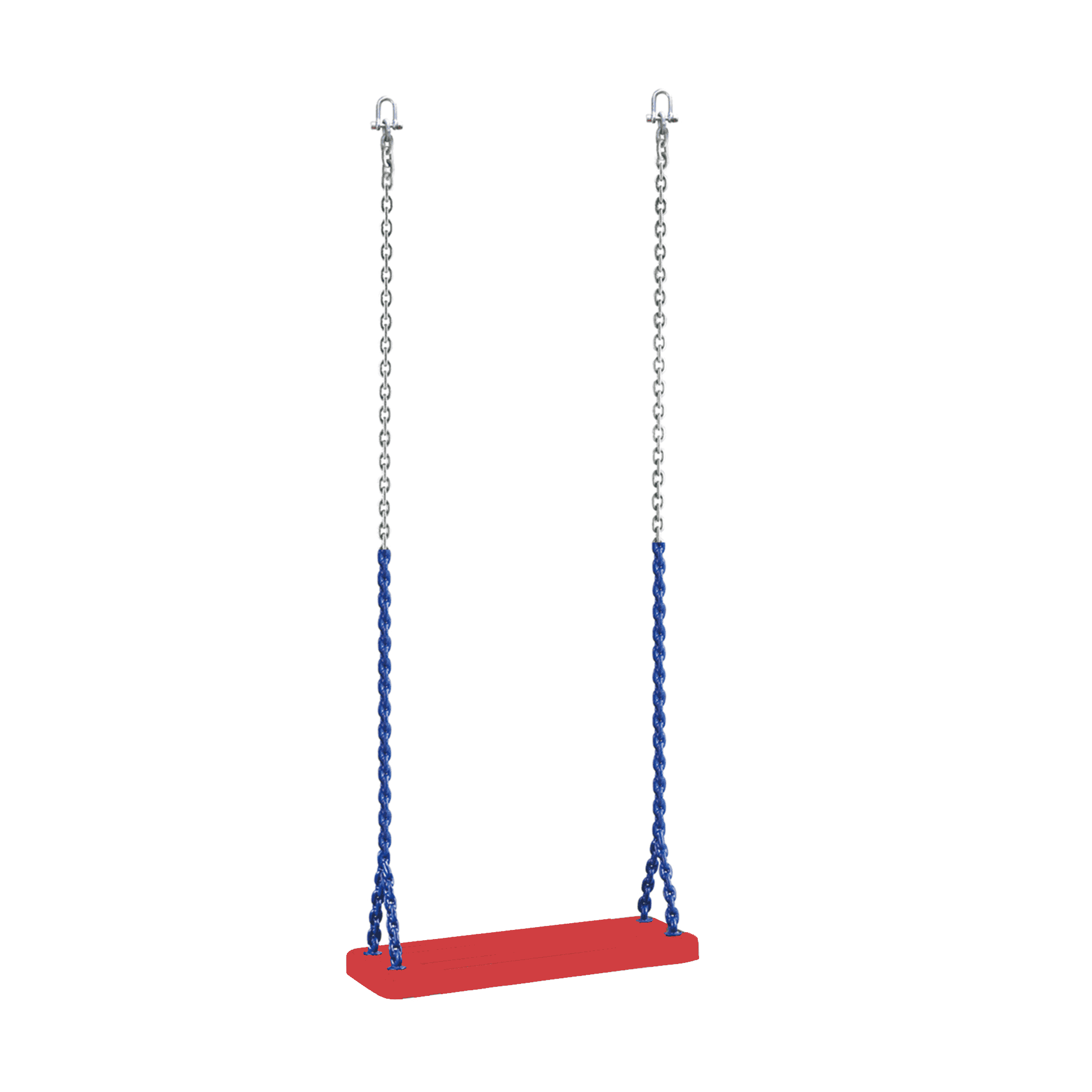 Guminės sūpynės su grandinėmis "Kanarėlė", raudonos su mėlynu Guminės sūpynės su grandinėmis "Kanarėlė", raudonos su mėlynu