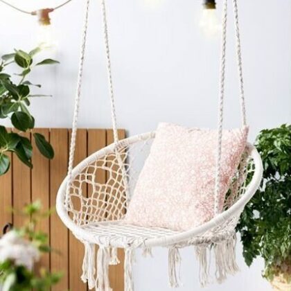 pakabinamas pintas krėslas "fėja", Ø60 cm