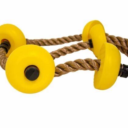laipiojimo virvė su burbulais, geltona