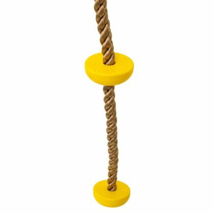 laipiojimo virvė su burbulais, geltona