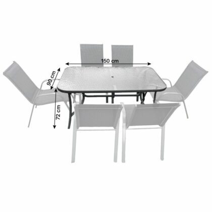 lauko baldų komplektas "brizas", juodas