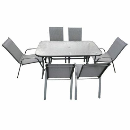 lauko baldų komplektas "brizas", pilkas