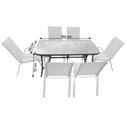 lauko baldų komplektas "brizas", pilkas