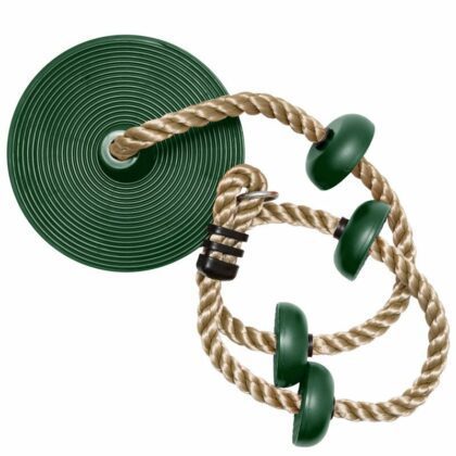 sūpynės “diskas”, tamsiai žalia