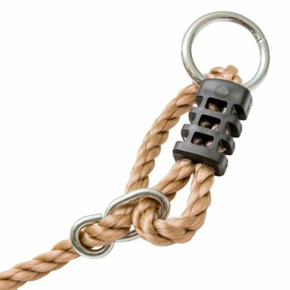 trapecija su plastikiniais žiedais, raudona