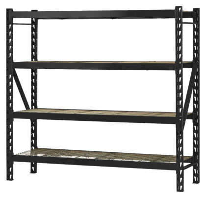 Sandėliavimo lentyna - stelažas, 183x196x61cm, 800kg, juoda - Image 3