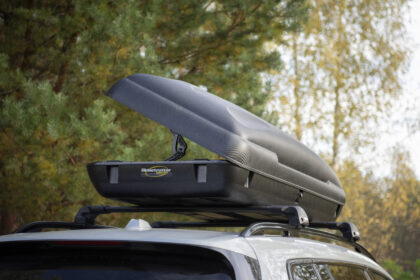 Automobilio stogo bagažinė, 480 l, dvipusė - Image 6