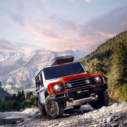 Automobilio stogo bagažinė, 480 l, dvipusė - Image 9