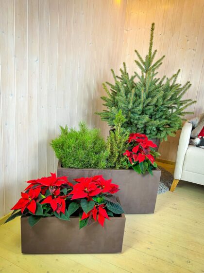 Vazonas “Granitas” su vandens rezervuaru ir ratukais, 99 cm - Image 8