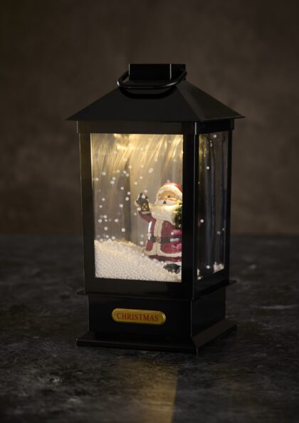 Kalėdinis muzikinis LED žibintas, juodas - Image 2