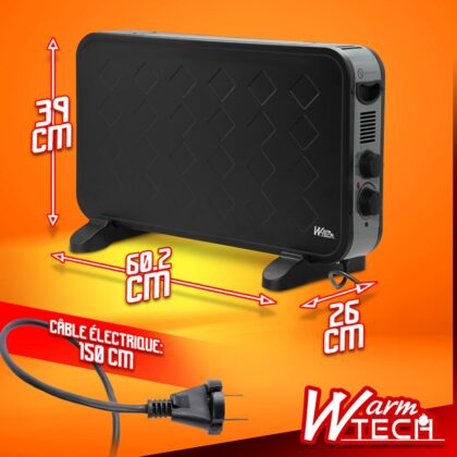 Convector 2000W With Blower - Black