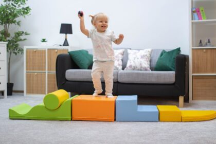 Minkštų kaladėlių komplektas “Sraigenė”, šviesiai spalvotas - Image 5