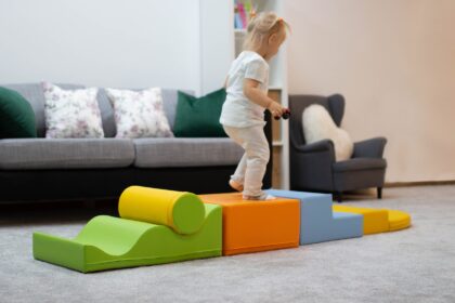 Minkštų kaladėlių komplektas “Sraigenė”, šviesiai spalvotas - Image 6