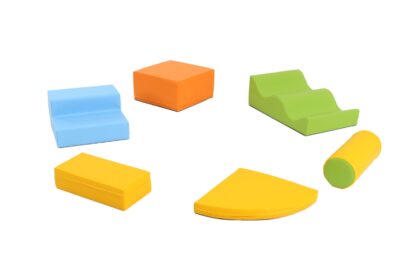 Minkštų kaladėlių komplektas “Sraigenė”, šviesiai spalvotas - Image 9