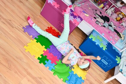 Sensorinis ortopedinis kilimėlis-dėlionė "Hugo2" - Image 7