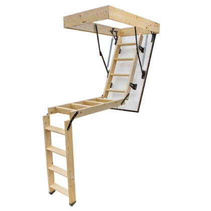 Mediniai palėpės laiptai „Greenline" 110 x 70 cm - Image 3