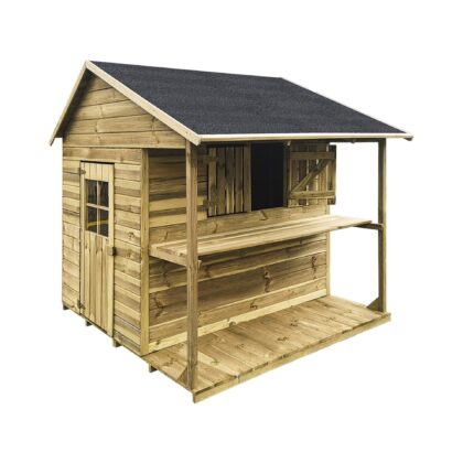 Medinis vaikų žaidimų namelis "Zylutė"