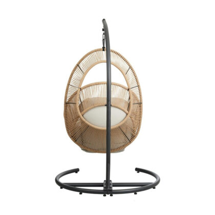 Pakabinamas supamasis krėslas „Heidė”, kreminis - Image 4