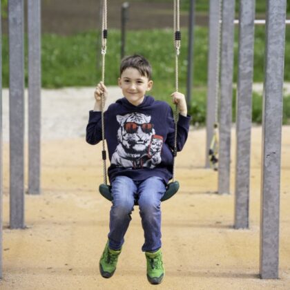 Pakabinamos sūpynės, tamsiai žalios - Image 3