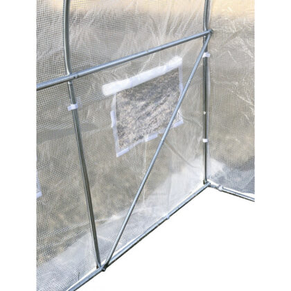Šiltnamis su armuota plėvele, 4 m2, 2x2 m, baltas - Image 3