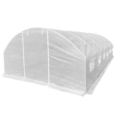 Šiltnamis su armuota plėvele, 32 m2, 4x8 m, baltas - Image 6