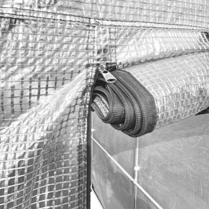 Šoninis šiltnamis, PE, 9 m2, 6x1.5 m, baltas - Image 5