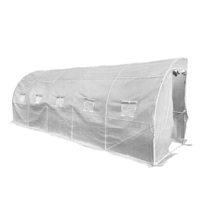 Šoninis šiltnamis, PE, 9 m2, 6x1.5 m, baltas - Image 9