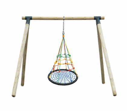 Sūpynių rėmas su Gandro lizdu ir laipyne